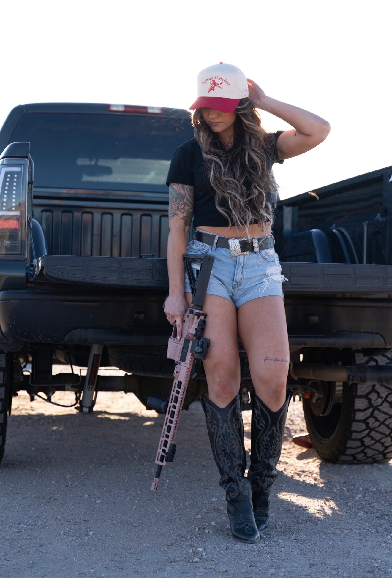 Gunslinger Trucker Red x Off White